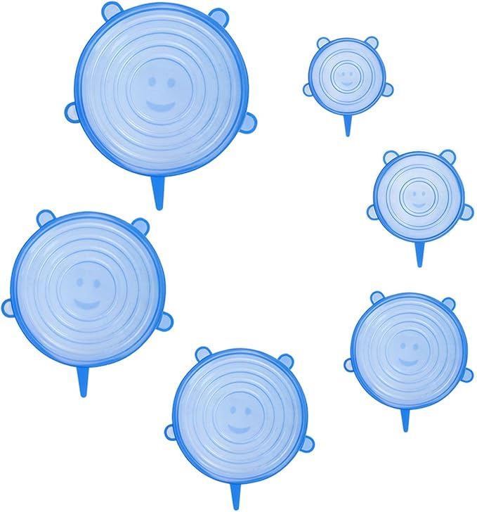 Silicone Stretch Lids (Pack of 6)