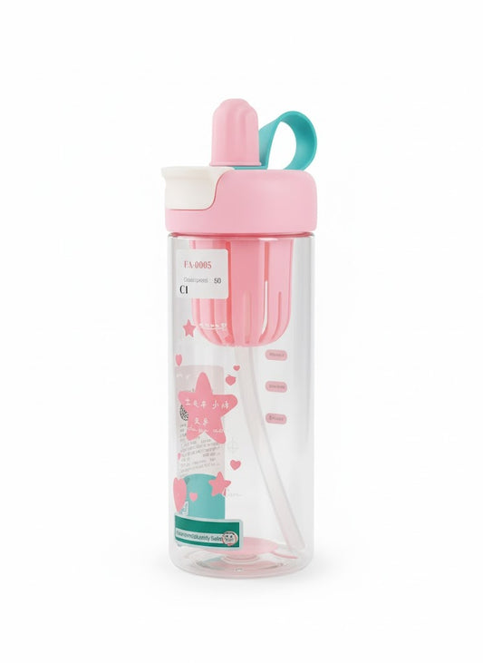 Water Bottle with Straw