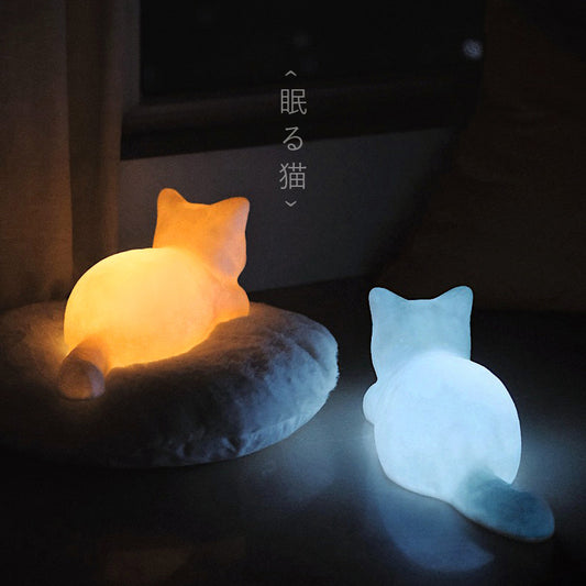 Creative Cute Night Light Cat's Good Night Atmosphere Light For Girlfriend, Best Friend, Birthday Gift, Photo Cat Decoration