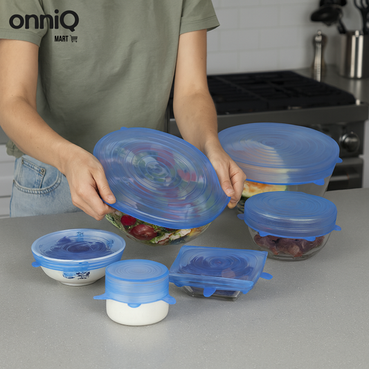 Silicone Stretch Lids (Pack of 6)