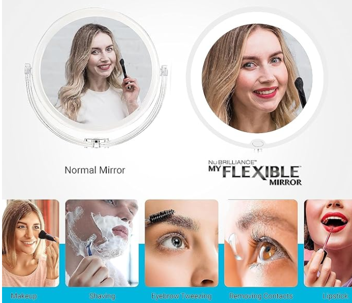 LED Magnifying Ultra Flexible Makeup Mirror